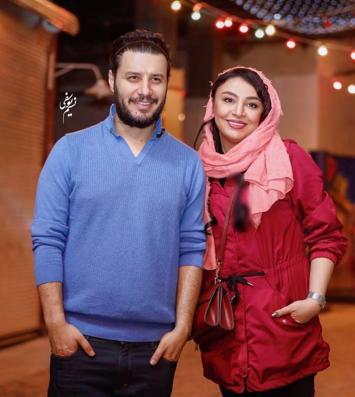 جواد عزتی و همسرش مه لقا باقری