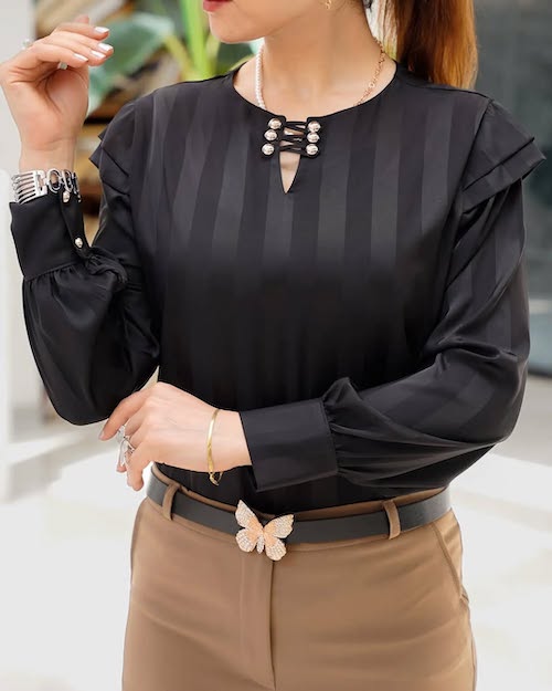 شومیز مشکی محرمی