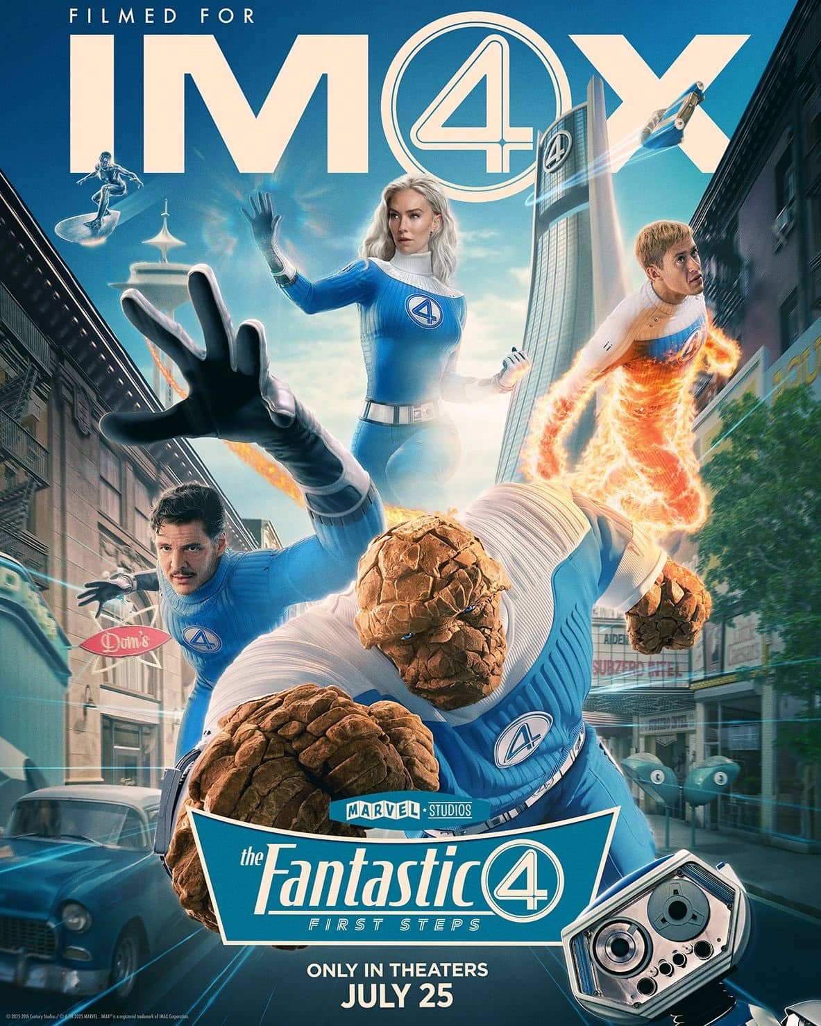 پوستر جدیدی از فیلم The Fantastic Four: First Steps منتشر شد - گیمفا