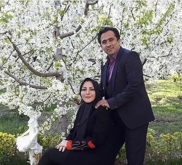 المیرا شریفی مقدم و همسرش 