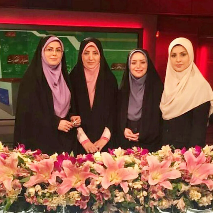 زهرا رکوعی در کنار شعله رزمجو، لطیفه گودرزی و فضه سادات حسینی