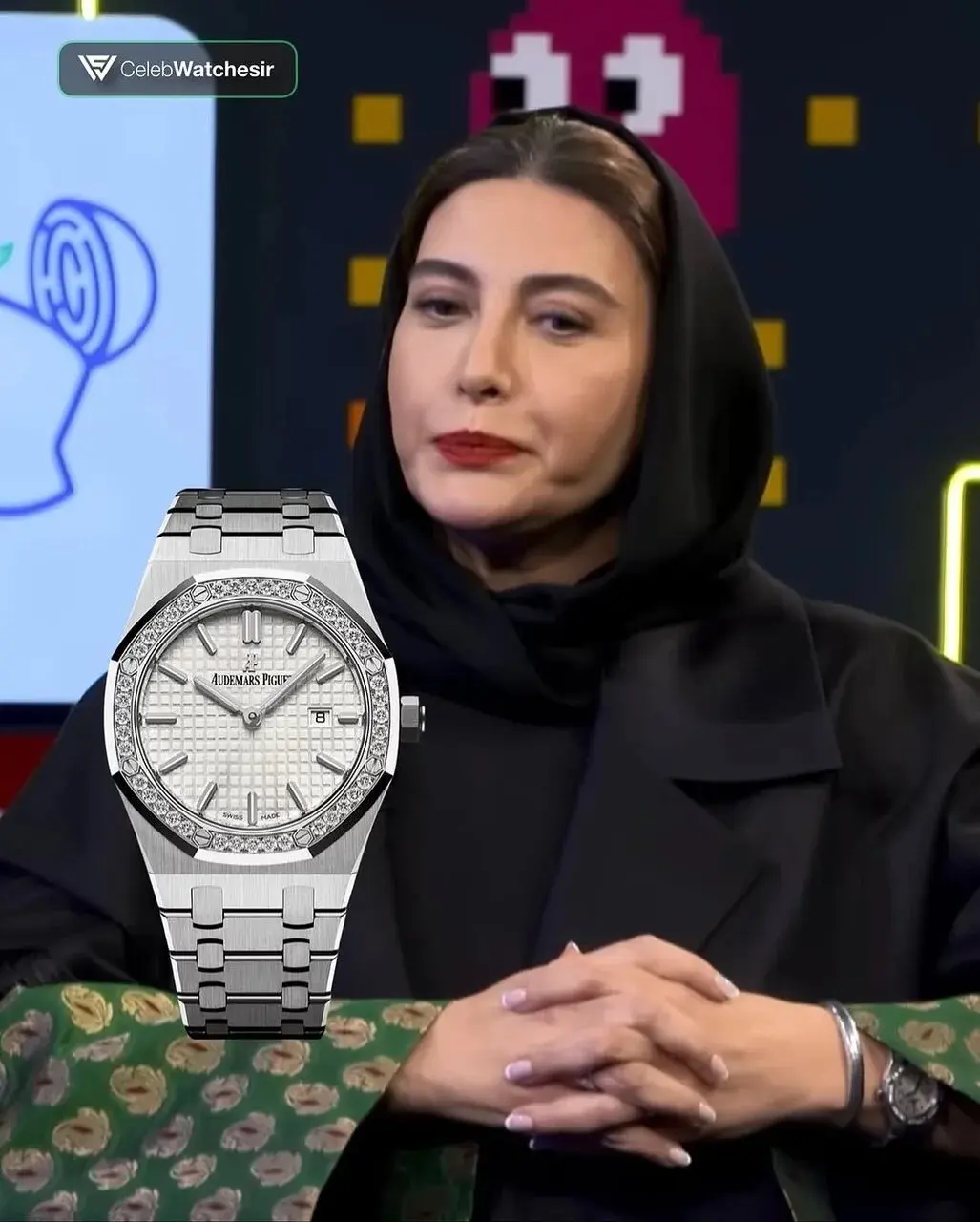 ساعت-۴-میلیارد-تومانی-فریبا-نادری-با-۴۰-عدد-الماس-تراش-خورده