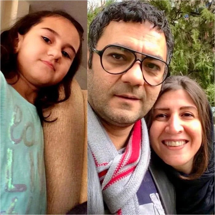 علیرضا ثانی‌ فر در کنار همسرش